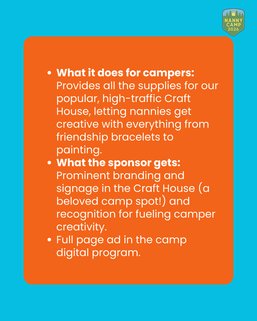 Craft House Sponsor
